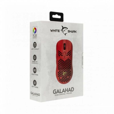 White Shark GM-5007R GALAHAD gamer egér, piros, 6400 dpi White Shark GM-5007R GALAHAD gamer egér, piros, 6400 dpi